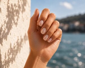 manicure soap nails effetto naturale color rosa latte